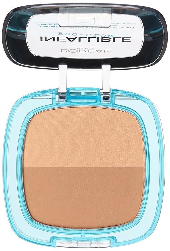 L'Oréal Paris Infallible Pro Glow Pressed Powder, Cocoa, 0.31 oz.-VivaGrace Women