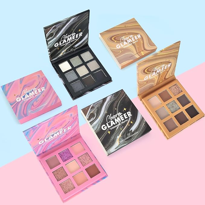 Eyeshadow,18Colors Eyeshadow Palette, Matte&Glitter&Shimmer Eyeshadow,for Eye Makeup Long Lasting Waterproof Eye Makeup Palette, Glitter Shimmer Professional Bright-Colored Eye Shadow(G005-1/G005-2)-VivaGrace Women