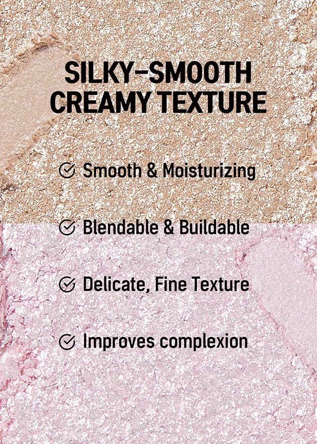 COLORGRAM Milk Bling Heartlighter 01 Peach Heart | Silky Smooth Versatile Creamy Highlighter with Shimmery Finish, Soft and Natural Glow Perfect for Daily Makeup-VivaGrace Women