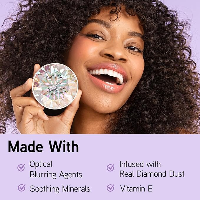 Physicians Formula Mineral Wear®Diamond Blur Skincare Cushion Powder, Blurring & Pore Diffusing Long Lasting Matte Finish Face Powder, Talc-Free- Translucent-VivaGrace Women