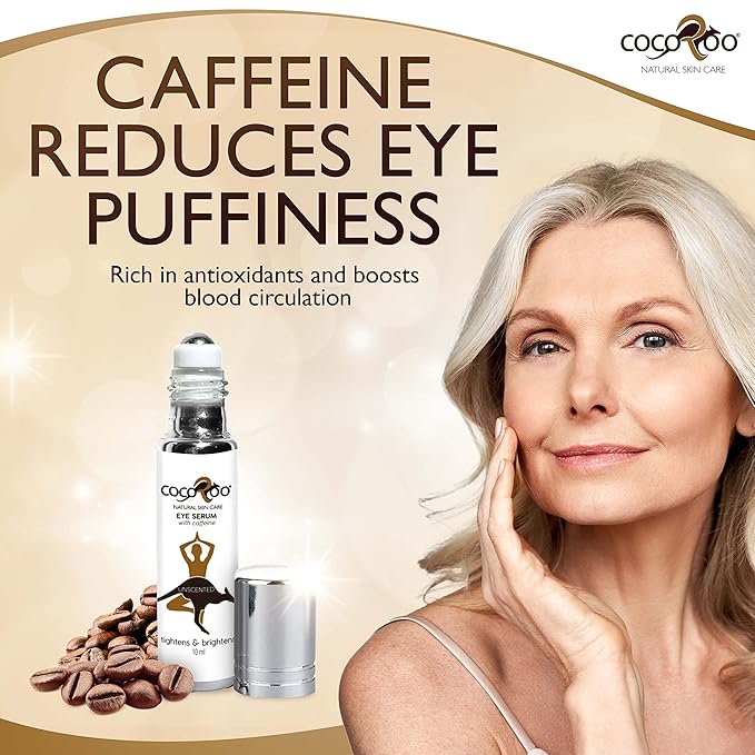 Caffeinated Eye Serum, Nutrient-Dense, 100% Pure, Natural & Vegan (Unscented)-VivaGrace Women