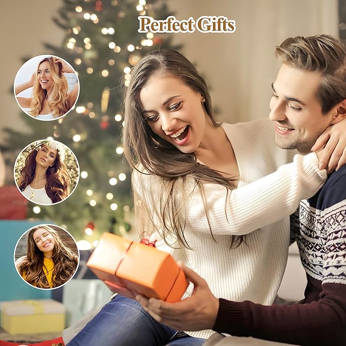 Aimin Hair Heatless Hair Curlers No Heat, Heatless Curls Overnight Blowout Rods, No Heat Hair Curlers To Sleep In, Soft Flexi Rods For Long Hair, Thick Curling Rod Styling Tools(20pcs star black)-VivaGrace Women