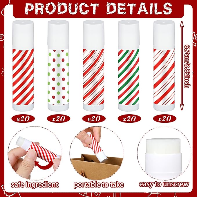 Dunzy 100 Pack Hello Fall Thanksgiving Party Gifts Bulk Lip Balms Favors Employee Appreciation Gifts Thank You Gifts Team Inspirational Gifts for Women Men Coworkers Satff Teachers(Stripes)-VivaGrace Women