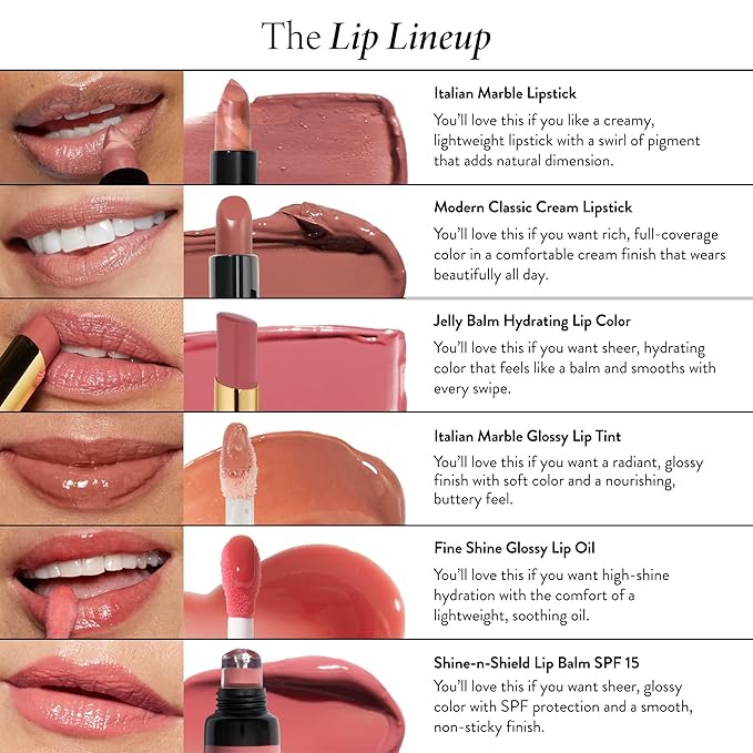 LAURA GELLER NEW YORK Italian Marble Glossy Lip Tint - Moisturizing Lip Gloss - Enriched with Shea, Mango and Cocoa Butters (03 Summer Paloma)-VivaGrace Women