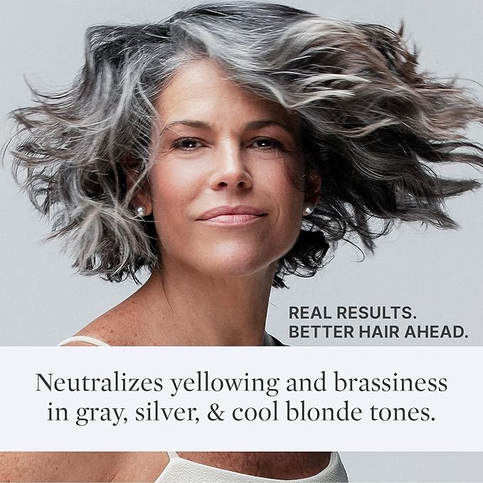 Better Not Younger Silver Lining Purple Hair Mask for Women 40+ – Deep Conditioning Treatment for Gray, Silver & Blonde Hair - Butter Mask with Plant-Based Oils – Hydrates & Neutralizes Brassiness-VivaGrace Women