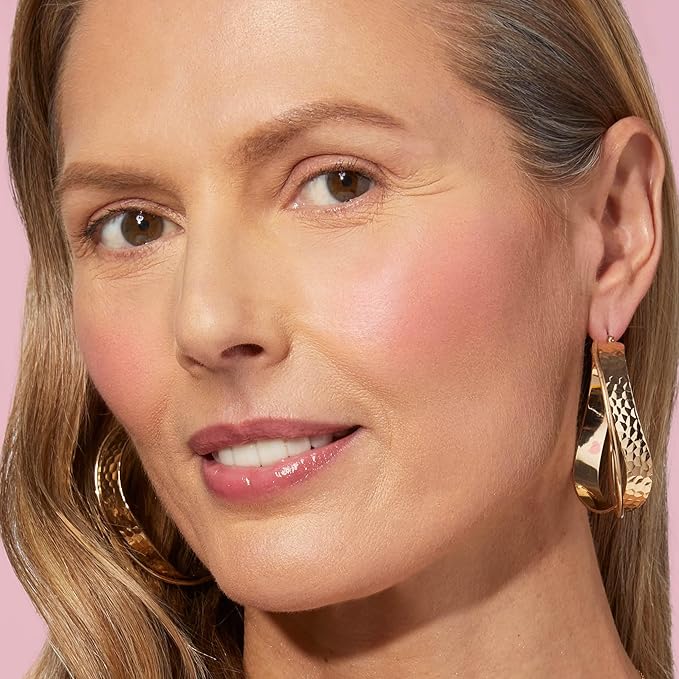 LAURA GELLER NEW YORK Baked Blush-n-Brighten Marbleized Blush for Cheeks - Rosé All Day - Natural Finish - Buildable Color-VivaGrace Women