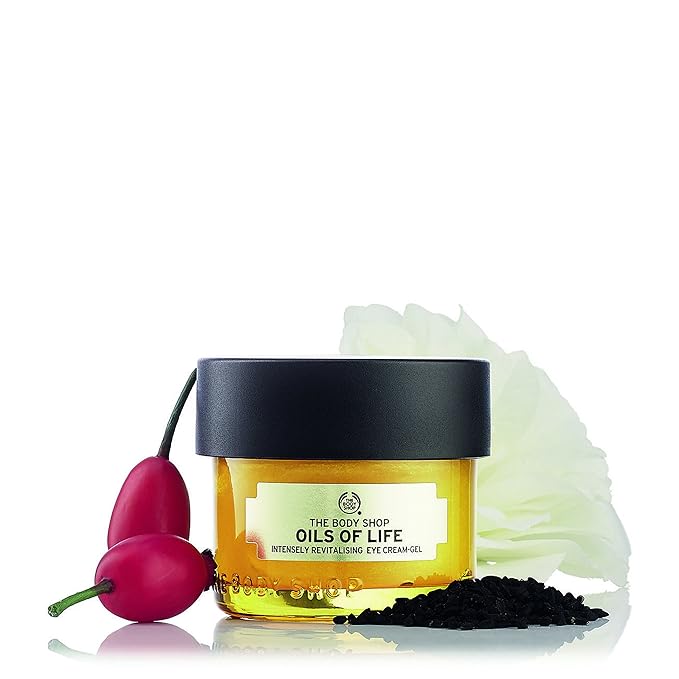 The Body Shop Oils of Life Intensely Revitalising Eye Cream Gel, 0.69 oz.-VivaGrace Women