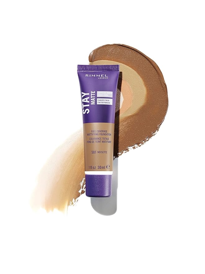 Rimmel London Stay Matte Liquid Mousse - 203 True Beige - Foundation, Lightweight, Shine Control, Oil-Free, 1oz-VivaGrace Women