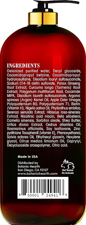 Botanic Hearth Apple Cider Vinegar Shampoo | Clarifying And Nourishing, Reduces Itchy Scalp, Dandruff & Frizz | Sulfate Free, For All Hair Types, Men And Women | 16 Fl Oz-VivaGrace Women