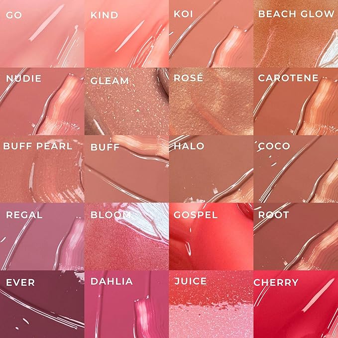 FITGLOW Beauty Lip Colour Serum | Hydrating Lip Gloss | Plumping Anti-Aging Lip Treatment | Natural Shine with Pomegranate Sterols & Collagen | Buildable Color for Dry Chapped Lips | Cherry - 10g-VivaGrace Women