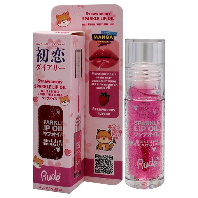 RUDE Manga Sparkle Lip Oil-VivaGrace Women