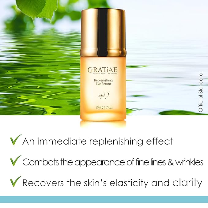 Gratiae Organics Replenishing Eye Serum, 1.02 Ounce-VivaGrace Women