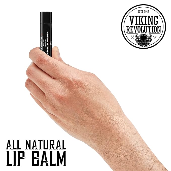 Viking Revolution All Natural Lip Balm - Moisturizer for Dry, Cracked, Chapped Lips (4 Pack)-VivaGrace Women