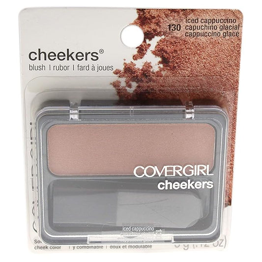 COVERGIRL Cheekers Blendable Powder Blush Iced Cappuccino, .12 oz (packaging may vary), 1 Count-VivaGrace Women