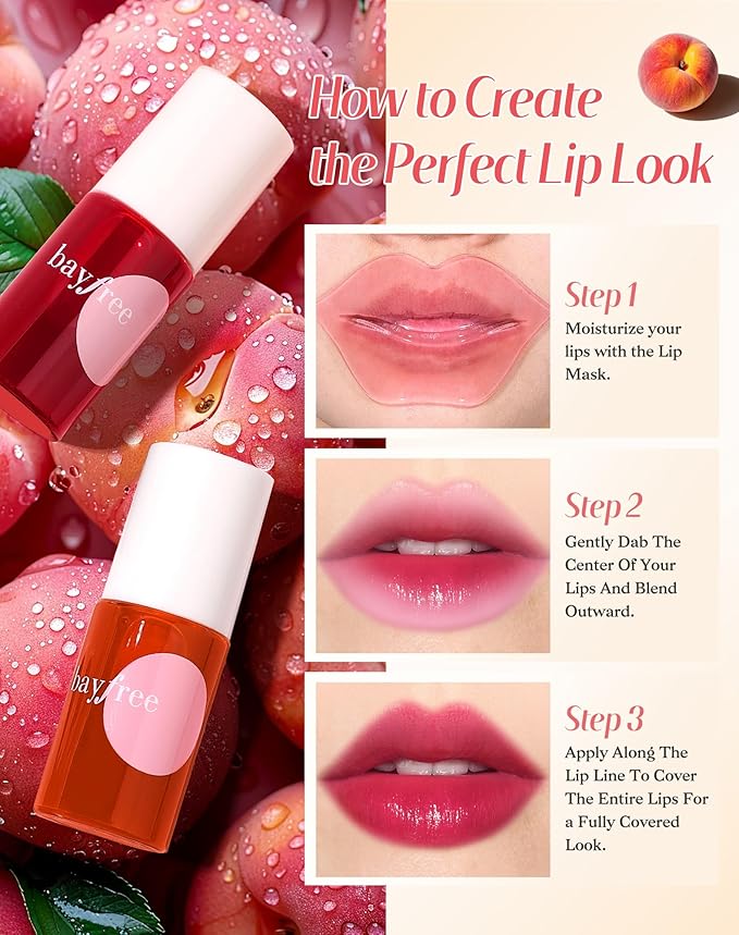 Lip Tint Stain Set, Lip Stain Long Lasting Lightweight Waterproof, Transfer-Proof, Non-sticky, Lip Makeup Matte Finish-VivaGrace Women