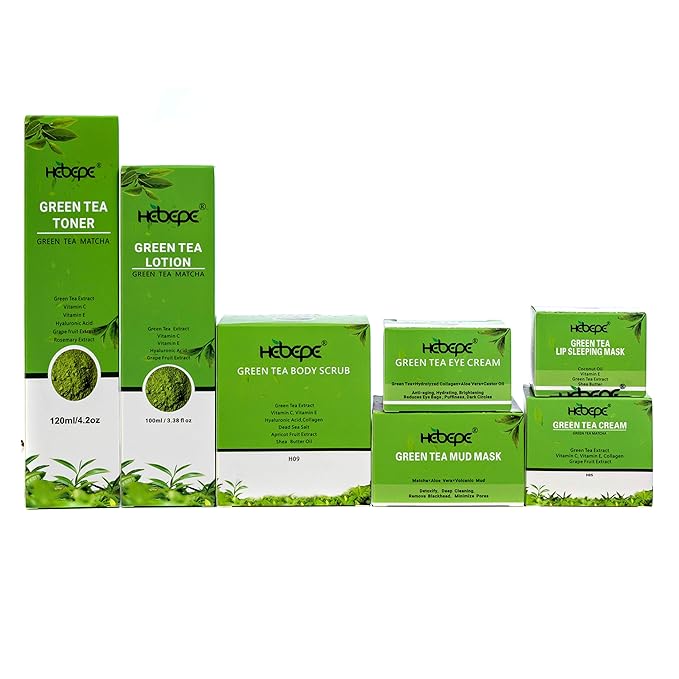 Green Tea Matcha Facial Detox Mud Mask with Aloe Vera, Deep Cleaning, Hydrating, Detoxing, Healing, and Relaxing Volcanic Clay Facial Mask-VivaGrace Women