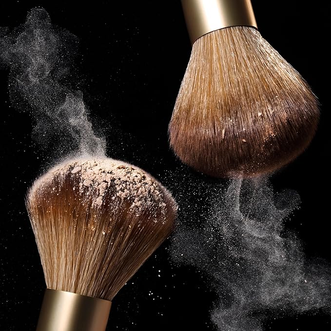 LAURA GELLER NEW YORK Setting Powder Brush - Makeup Brush for Setting - Set Face Makeup without Caking - Smooth Finish-VivaGrace Women