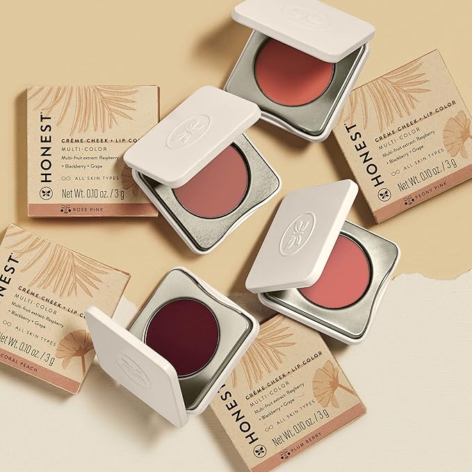 Honest Beauty 2-in-1 Creme Cheek Blush + Lip Color | EWG Verified, Vegan + Cruelty Free | Lush Lilac, .1 oz
