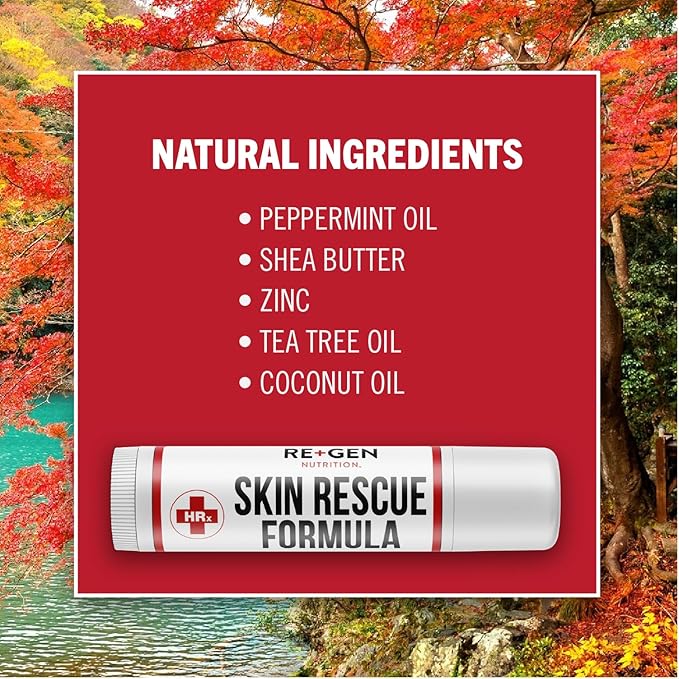 Skin Rescue Formula (Herp Stop Discreet) Defense and Support for Clear Skin 100% Natural! Peppermint Oil, Shea Butter, Zinc, Tea Tree, Coconut Oil .5 oz-VivaGrace Women