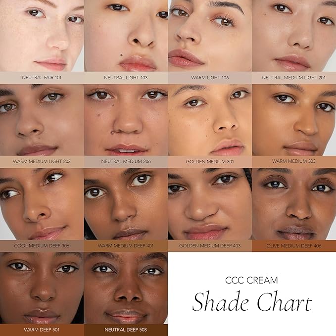 CLE Cosmetics CCC Cream (Neutral Fair 101 / SPF 50) - Color Correcting CC Cream with Sunscreen - Lightweight, Hydrating, Light to Medium Coverage Foundation - BB & CC Cream Hybrid - 1 fl oz-VivaGrace Women