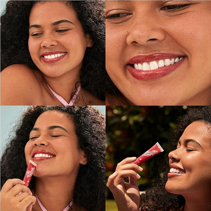 Lanolips Fruity Jellybalm, Strawberry - Tinted Lip Balm to Deepen, Brighten & Enhance - Moisturizing Lanolin Lip Balm & Lip Gloss for Everyday Lip Care (10g / 0.35oz)-VivaGrace Women