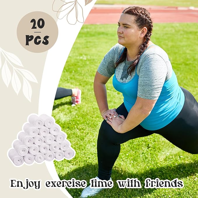 Toulite 20 Pcs Bra Liners for Sweat 18x3 Inch 3 Layer Washable Rectangle Cotton Under Breasts Pads for Women Absorb Sweating-VivaGrace Women