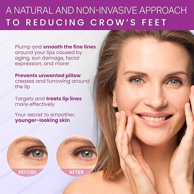 Furlesse Crows Wrinkle Patches, Overnight Eye Patches for Wrinkles and Crow’s Feet Lines, Non-invasive Anti-Wrinkle Patches, Anti-aging Skincare, 60 Patches, 30-Day Use-VivaGrace Women