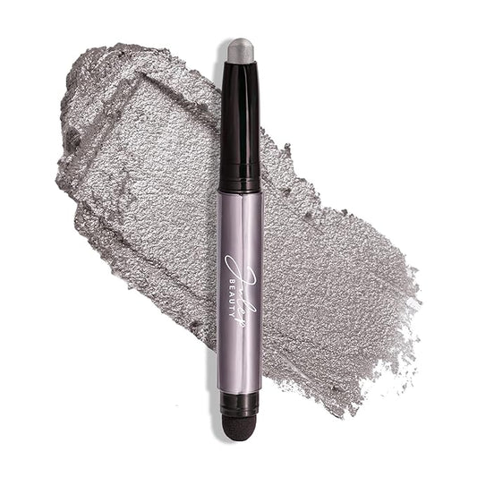Julep Eyeshadow 101 Cream-to-Powder Waterproof Shadow Stick – Rainstorm Shimmer – Long-Lasting, Crease-Proof, Deep Silver Shimmer Cream Eyeshadow with Built-in Smudger-VivaGrace Women