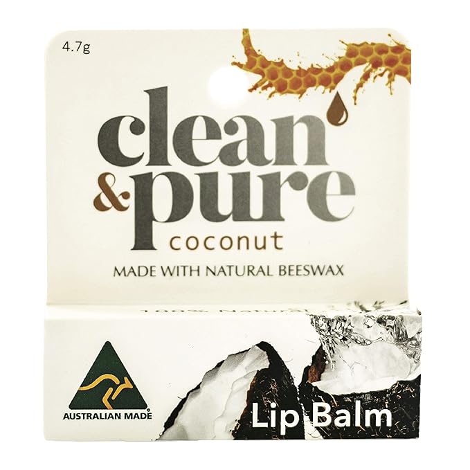 Lip Balm (Coconut) | Manuka Honey Conditioning Lip Care with 100% All Natural Beeswax and Vitamin E Oil | Flavored Lip Balm for Dry-VivaGrace Women