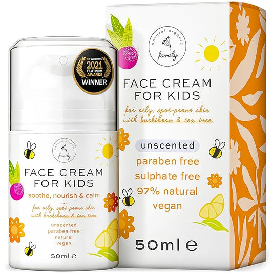 Award-Winning Kids Face Cream - Gentle & Calming Moisturizer with Natural Ingredients for Sensitive & All Skin Types - Fragrance-Free-VivaGrace Women