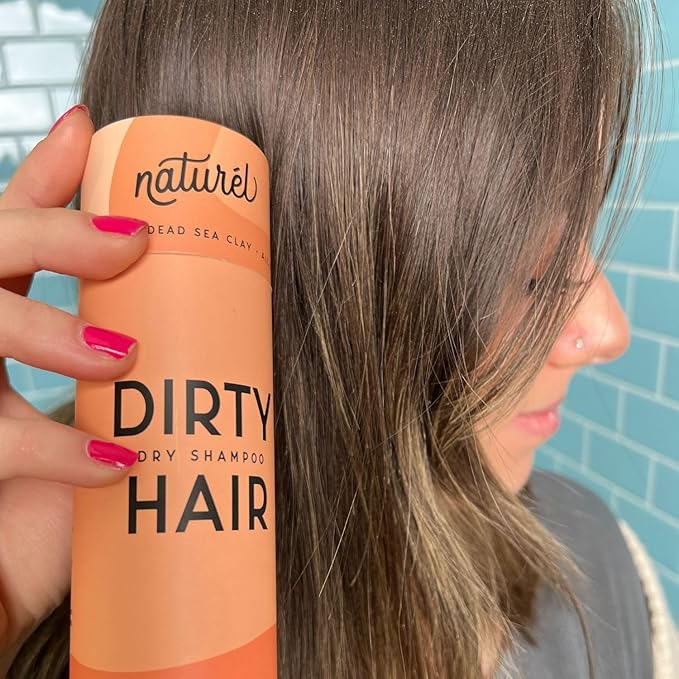 NATURL Dry Shampoo Volumizing Powder for Oily, Dark Hair | Non Aerosol, Oil Absorbing, Travel Size, Vegan, Talc Free, Aluminum Free | Grapefruit Scent | 2.6 Ounces-VivaGrace Women