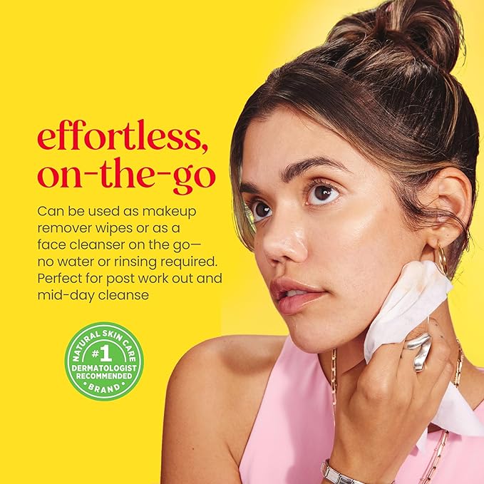 Burt's Bees Purifying Facial Towelettes With White Tea, Pre-Moistened Towelettes for All Skin Types, 99.1 Percent Natural Origin Skin Care, 10 ct. Package