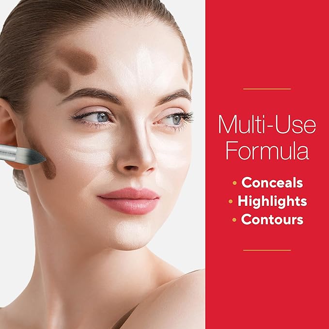 Mirabella Invincible For All Perfecting Under Eye Concealer Full Coverage - Hydrating Makeup Concealer for Dark Circles, Fine Lines & Wrinkles w/Hyaluronic Acid - Ivory I30-VivaGrace Women