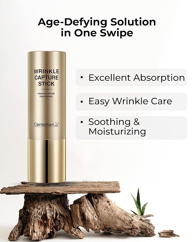 CENTELLIAN 24 Madeca Wrinkle Capture Stick (0.4oz) - Multi Balm Stick for Wrinkles & Fine Lines. Korean Skincare, Eye Cream & Moisturizer by Dongkook. Centella Asiatica, Ceramide, Collagen.-VivaGrace Women
