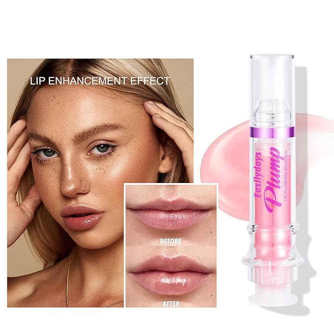 Lip Gloss Plumper Glossy Lip Lipstick, Lifter Gloss, Hydrating, Volumizes, High-Shine, Lip Plumping Lip Glass Mirror Lip Glaze Lip Makeup, Plump And Pout Lip Plumper for Women Girls-VivaGrace Women