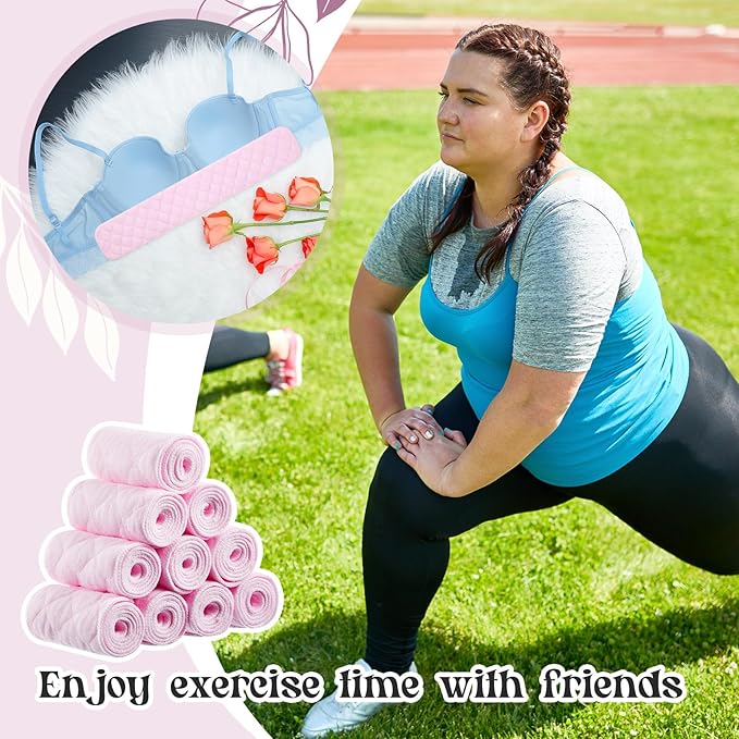 Toulite 10 Pcs Cotton Bra Liners 3 Layer Rectangle Under Bra Pads Sweat Liners for Women Sweating Supplies-VivaGrace Women