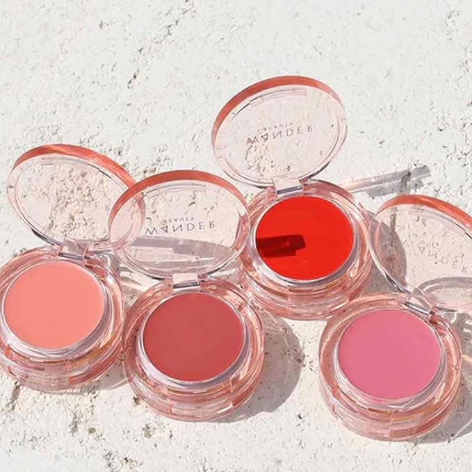 Wander Beauty Double Date Lip & Cheek - Be Mine/Swipe - 4-in-1 Cream Blush & Lip Tint - Blush, Lip Moisturizer, Lip Balm, & Eye Gloss - Multitasking Eye, Cheek, and Lip Makeup With Green Tea - 0.07 oz-VivaGrace Women