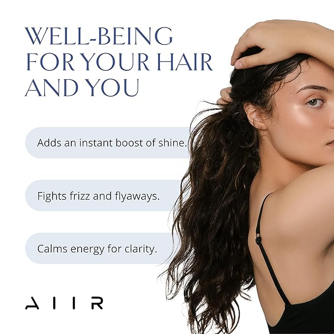 AIIR Shine Spray -Smoothing Spray for Glossy Sleek Hair, Humidity and Frizz Shield Spray, Gloss Spray, Lightweight Spray Coats and Protects Hair, Enhance Shine & Color with Reflect, 6 oz-VivaGrace Women