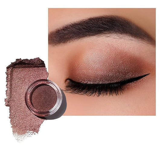 Oulac Brown Cream Eyeshadow also for Highlighter Large Capacity Highly Pigmented Eye Shadow Waterproof &Long Lasting with Moisturizing Formula 05-VivaGrace Women
