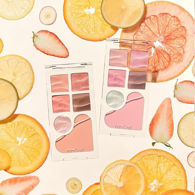 rom&nd Bare Layer Palette 02 Strawberry Mood-VivaGrace Women