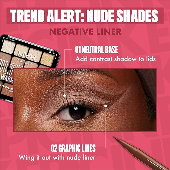 NYX PROFESSIONAL MAKEUP Epic Ink Liner, Waterproof Liquid Eyeliner with Vegan Formula - Graham Cracker (Light Brown Matte)