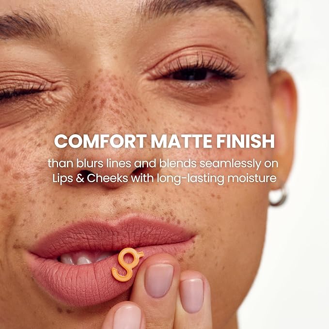 COLORGRAM NUDE BLUR TINT 14 MELLOW STRAWBERRY | Soft Velvet Matte Liquid Lipstick & Cheek Tint | Lightweight Blurring Tint for a Smooth & Airbrushed Finish | Long-Lasting & Non-Sticky Formula-VivaGrace Women