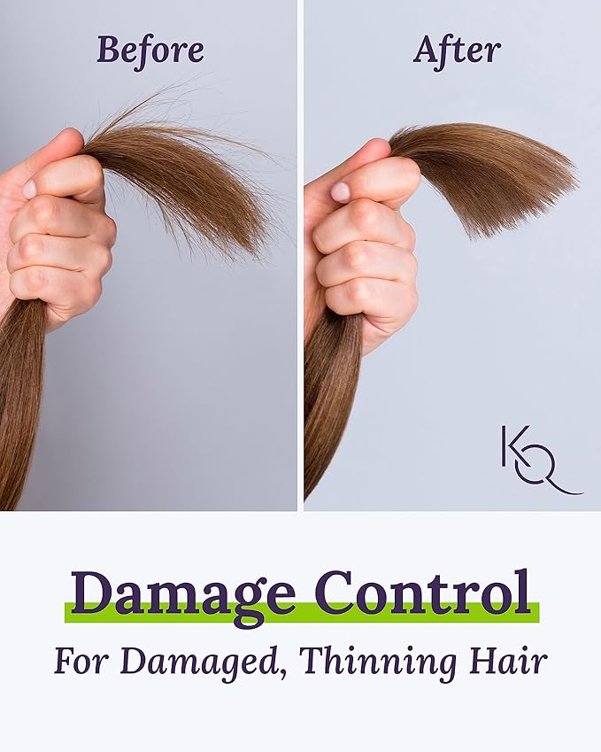Keranique Shampoo and Conditioner for Damaged Hair - Anti-Breakage, Damage Control Set for Thinning Hair - Intense Repair, Deep Conditioning, Anti-Hairfall Routine w/Keratin - Great for Colored Hair-VivaGrace Women