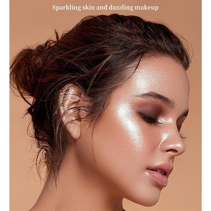 Highlighter Makeup Stick - Patting Powder, Body Glitter Fairy Dust Glitter Fairy Makeup Powder Stick Patting Powder Glitter Contour Blush Powder Face Brightens for Face Body Hair Makeup Kit - 3 Colors-VivaGrace Women