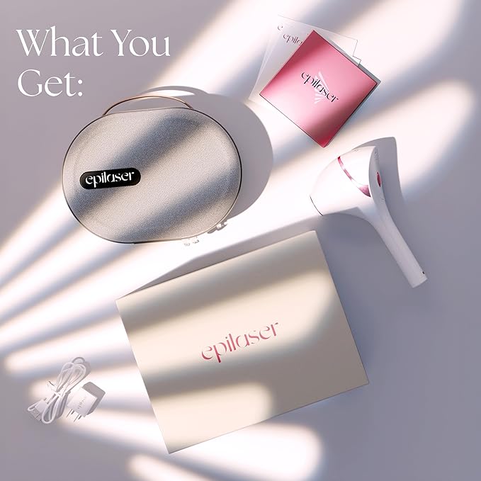 Epilaser At-Home Laser Hair Removal Device for Darker Skin, Safe, Intelligent, Clinical-Strength, Painless and Permanent Hair Removal for Face, Body, Bikini Line (Dark Skin)-VivaGrace Women