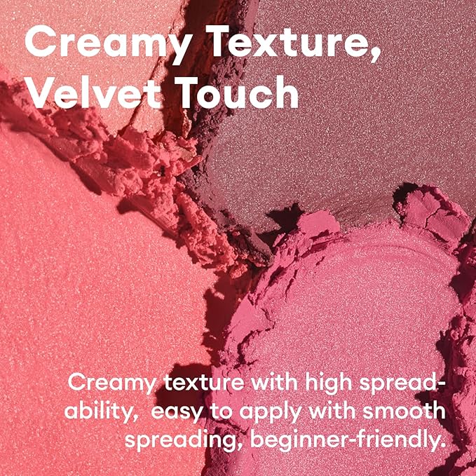 ITY Mood Blush, Blush for Cheeks Makeup,Moisturizing Creamy Blush Dual Funtions, Highly Spreadable, 0.18 oz (5.2g) in Turned On-VivaGrace Women