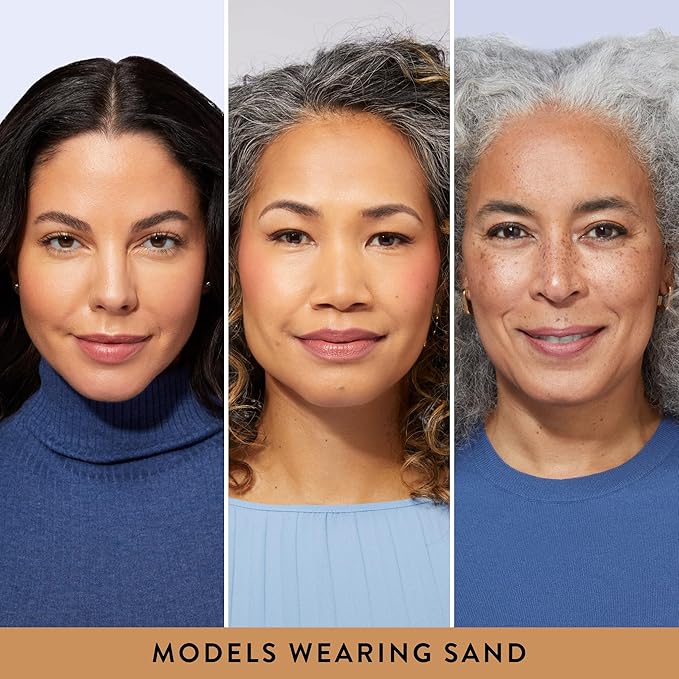 LAURA GELLER NEW YORK Baked Balance-N-Brighten Color Correcting Foundation, Sand + Kabuki Brush-VivaGrace Women