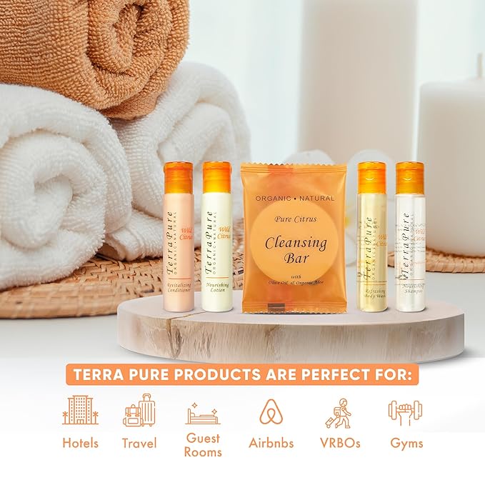 Terra Pure Wild Citrus | 1 oz. Liquids and 1 oz. Bar Soaps | 1-Shoppe All-In-Kit-VivaGrace Women