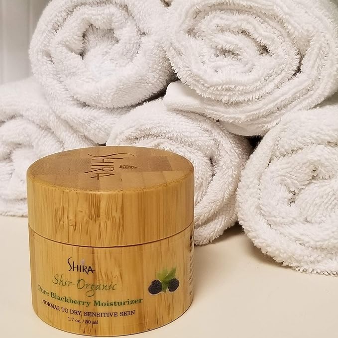 Shir-Organic Pure Blackberry Moisturizer Helps Fight Against Free Radicals Smooth Even Texture Regenerates the Skin for Normal to Dry & Sensitive Skin Type(50ml)-VivaGrace Women