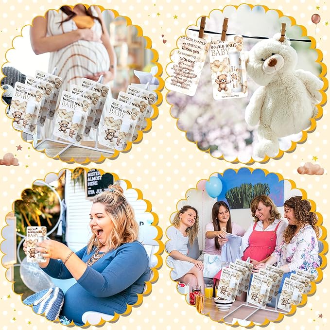 30 Pack Bear Baby Shower Party Gifts Favors Gifts Bulk Lip Balms for Guests Woman Man Entertainment Neutral Gender Reveal Favors Baby Shower Prizes Souvenirs Baby Gift Bags Stuffers-VivaGrace Women